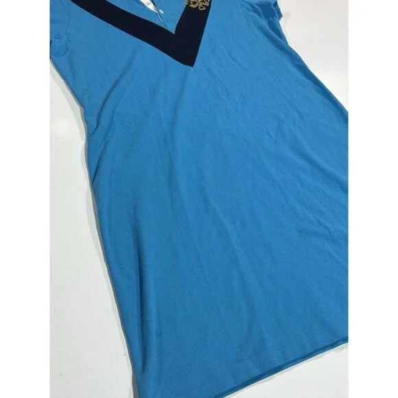 Polo Ralph Lauren Sport Women's Cotton Mesh Riding Crest Polo Dress Blue Size XL - Picture 3 of 12